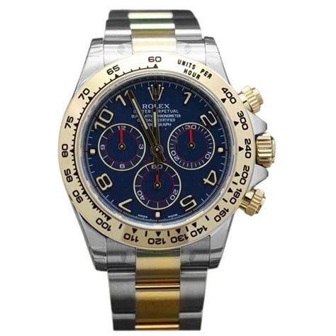 rolex daytona blue dial two tone|Rolex daytona clear back.